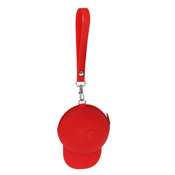 Korean candy-colored hat coin case, silicone cartoon creative zipper wallet, cute coin purse, factory direct sales Item Picture