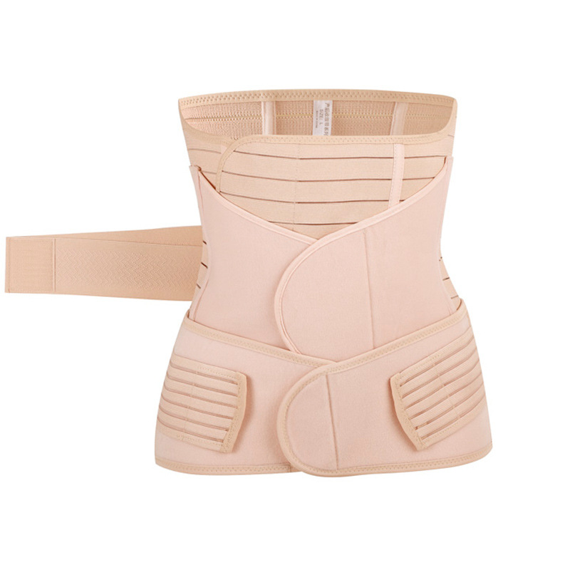 Postpartum abdominal tightening belt three-piece set, specially designed for natural delivery and cesarean section, pelvic bone repair, abdominal tightening, body shaping and waist sealing belt Item Picture