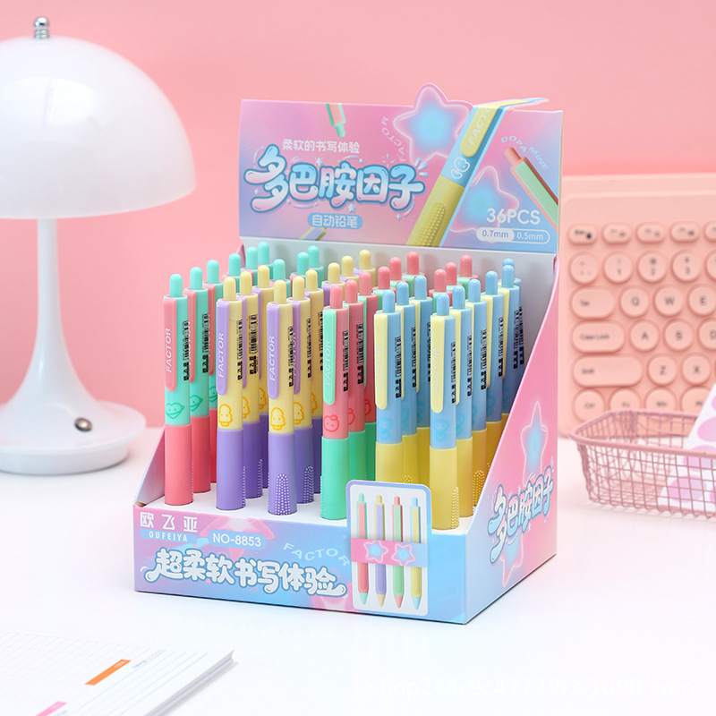 Oufeiya 8853 Korean version Creative soft-hold mechanical pencil, upright and movable pencil Oufeiya 8853 Korean version Creative soft-hold mechanical pencil, upright and movable pencil