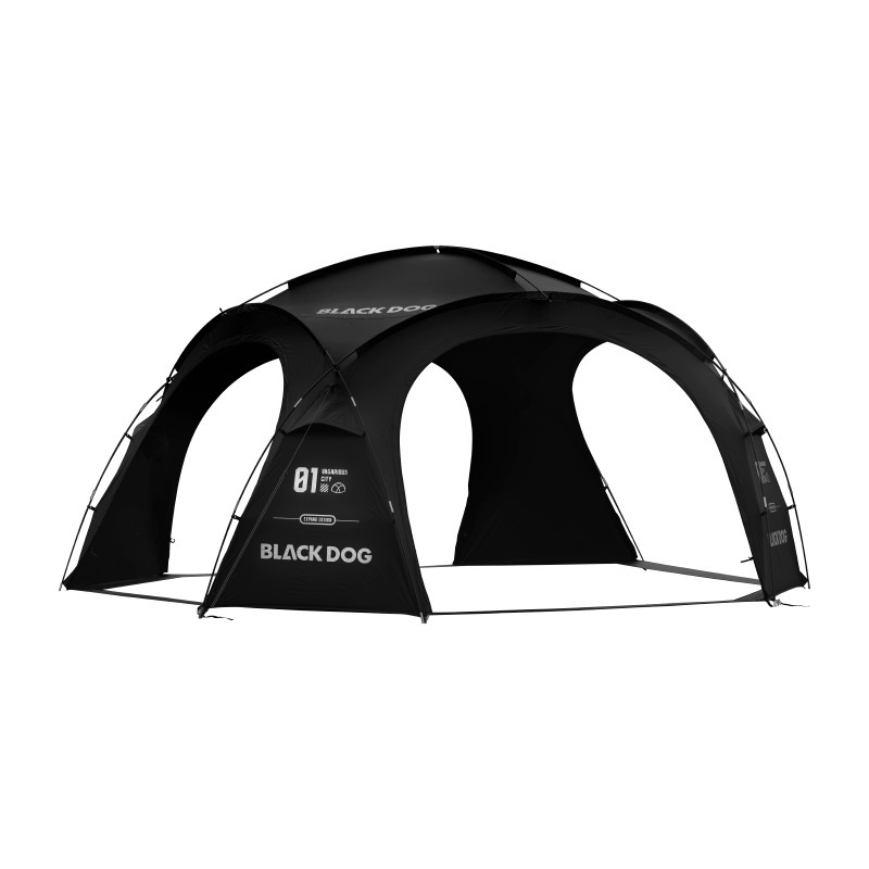Blackdog black rubber dome canopy tent outdoor rainproof camping tactical camping equipment Item Picture