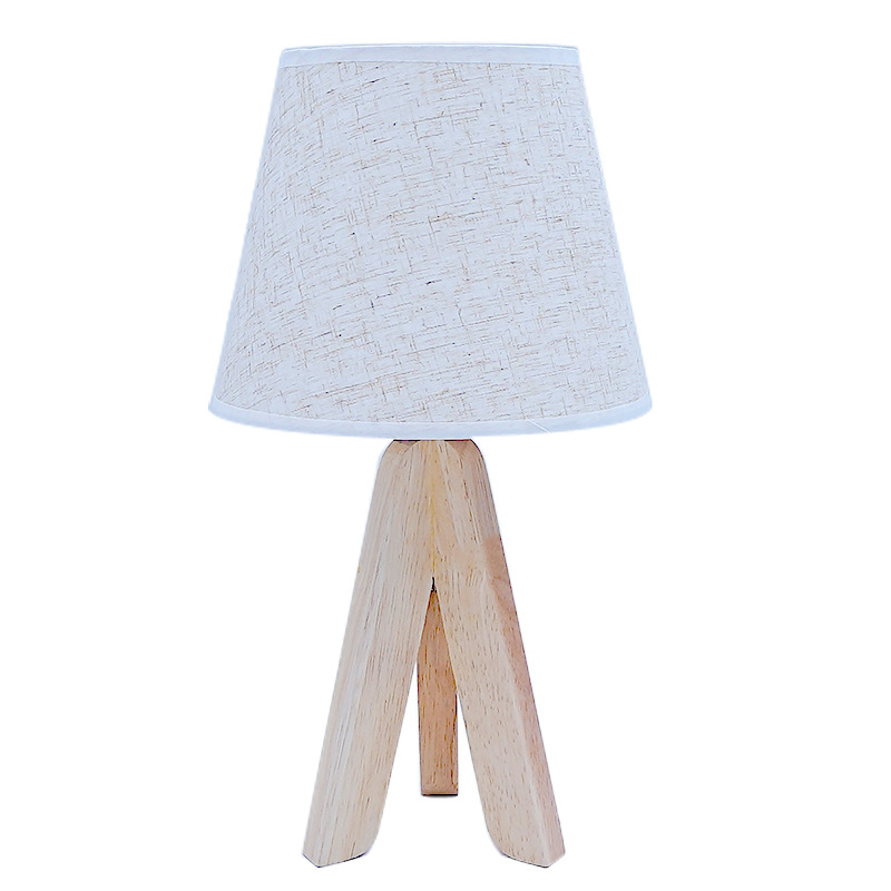 Nordic solid wood ins night light, floral pleated table lamp, retro decoration, bedroom sleep bedside lamp, LED ambient light Item Picture