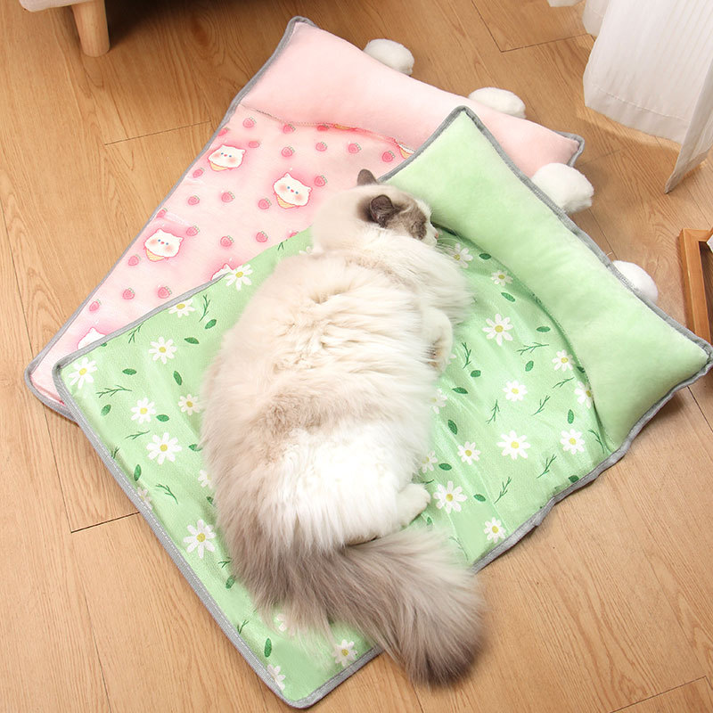 宠物狗狗用品/狗窝猫窝/宠物冰丝垫/宠物凉席/狗窝细节图