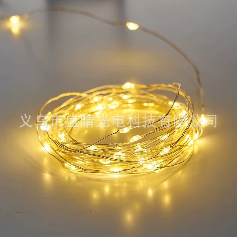 Cross-border customizable small white box 3-5 meters, Amazon's best-selling Christmas decorative led copper wire light small white box details Picture