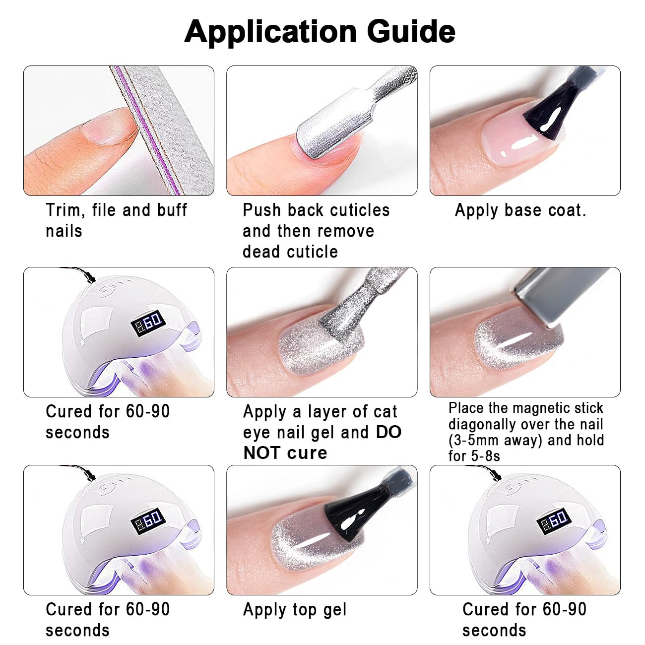 New cat's eye, new baking lamp nail art dream nail polish gel sleeve series, factory direct supply, cross-border Specification image
