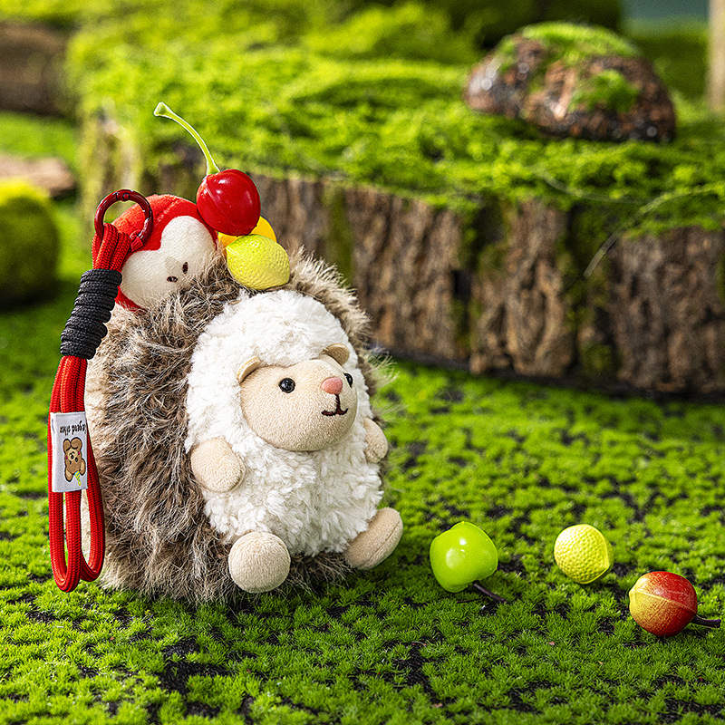 Cute little hedgehog plush toys, dolls, bags, pendants, desktop ornaments, realistic animal birthday gifts