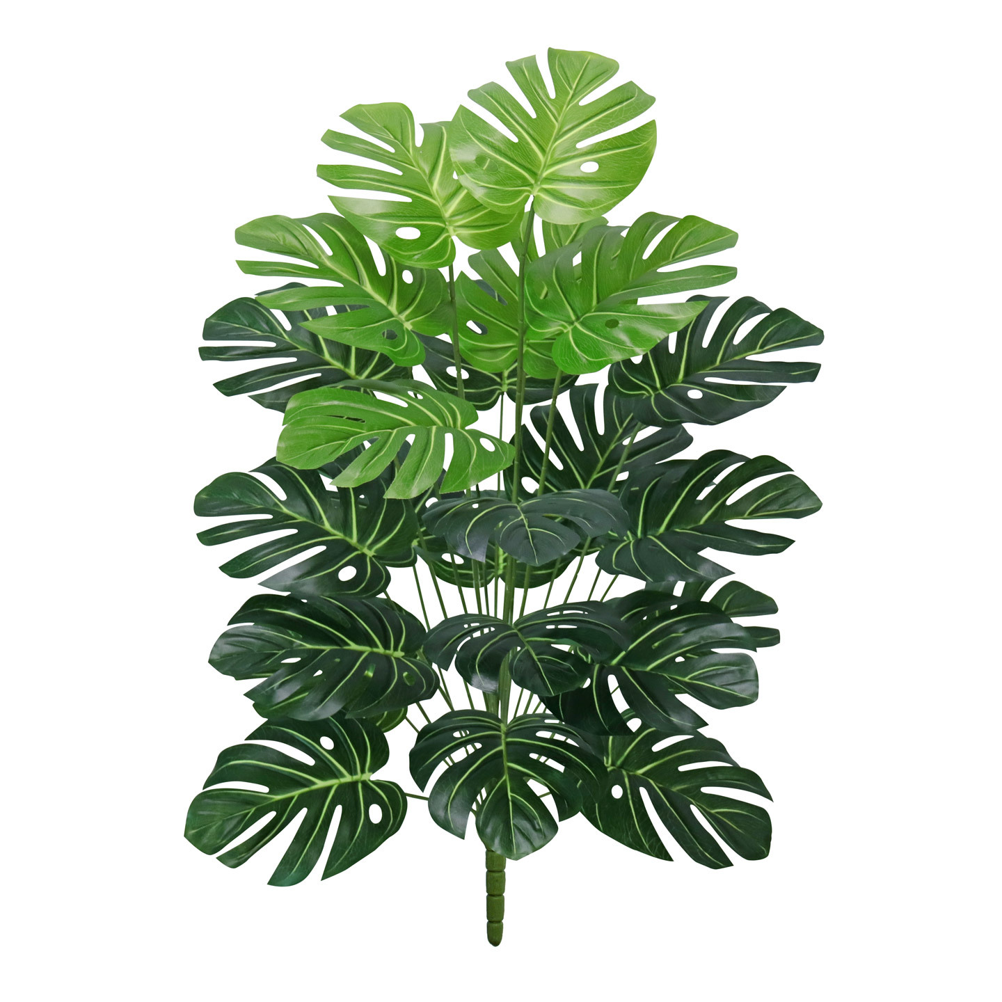 Artificial green plants, large turtle-back bamboo, artificial plants, cross-border consignment and labeling, large floor-standing artificial trees for outdoor garden decoration Item Picture