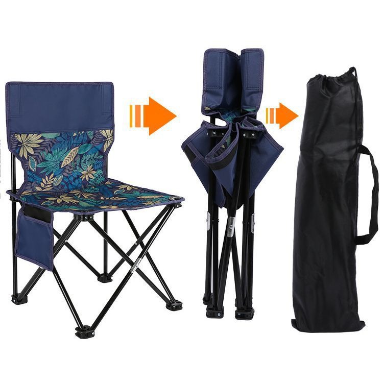 New metal folding chairs, outdoor folding chairs, picnic portable moon chairs, camping equipment and supplies wholesale details Picture