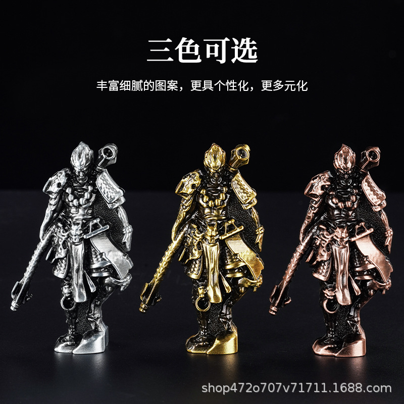 Sand gold cross metal sculpture warrior image incense burner Delta incense burner Specification image