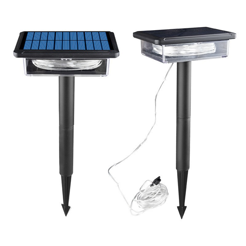 Cross-border camping lights, outdoor waterproof courtyard wall lights, garden atmosphere decorative color lights, solar lawn sky curtain light strips