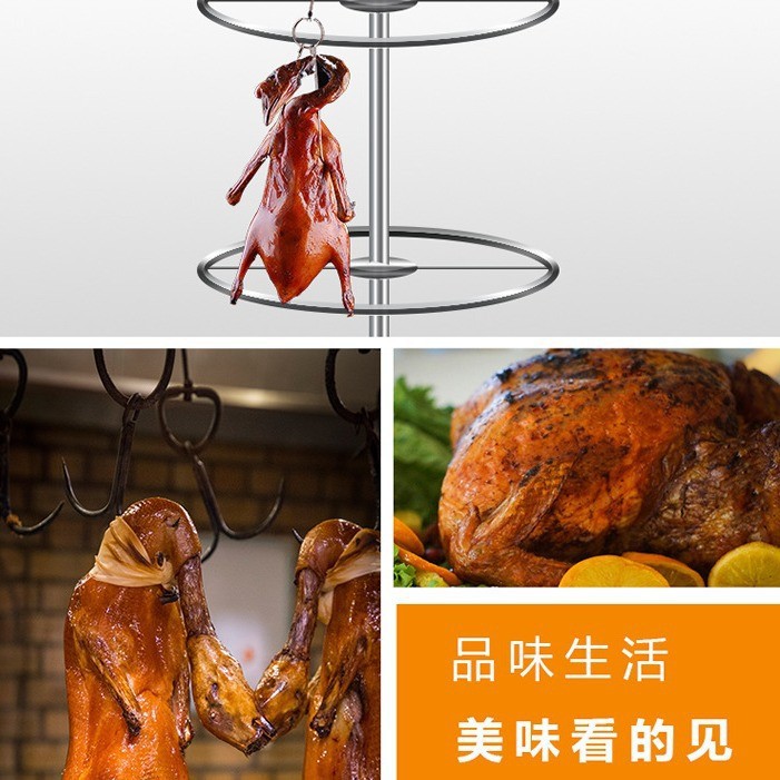 Commercial intelligent vertical roast duck oven, fully automatic rotary roast goose and chicken integrated machine, hotel and canteen special roast poultry oven details Picture
