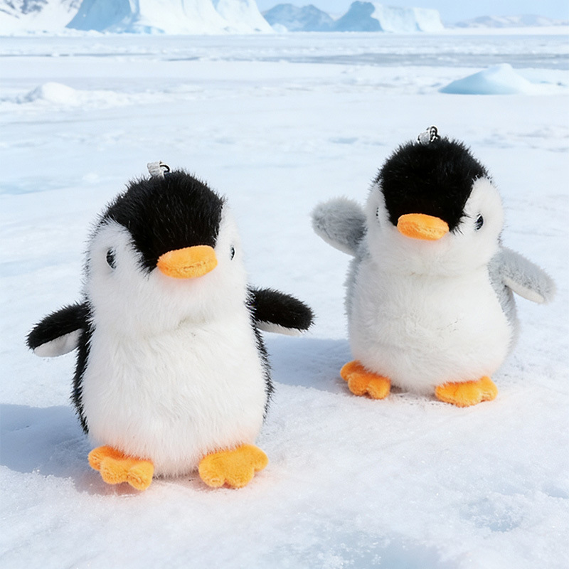 High-end penguin plush toy bag pendants, cute bag pendants, figurines, small accessories, backpack pendants wholesale details Picture