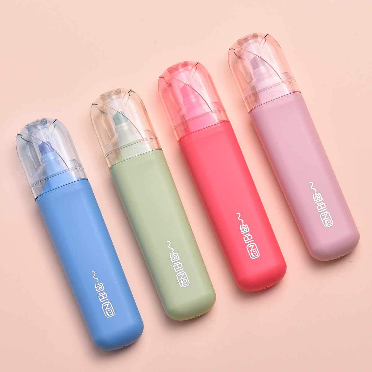 Factory direct supply of double-line highlighters, flat highlighters WYH22562, Weiya Hui 12-color highlighters wholesale Specification image