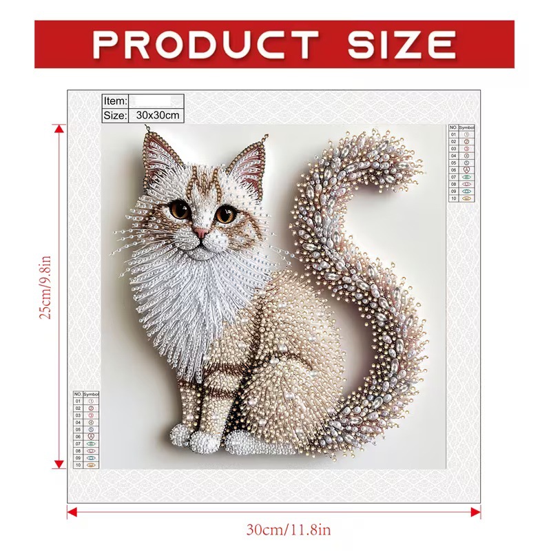 Amazon's hot-selling new 5d diamond painting, irregular-shaped bright diamond diy pearl handcrafted pendant home decoration is available Specification image