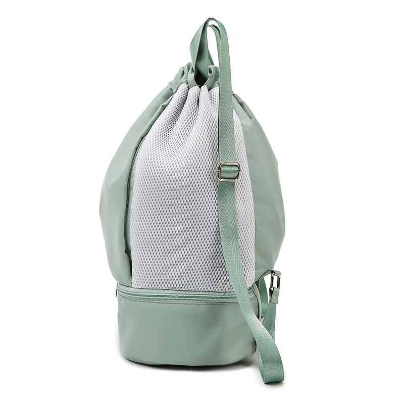 抽绳束口双肩包健身包干湿分离训练运动包洗漱包户外旅行游泳包细节图