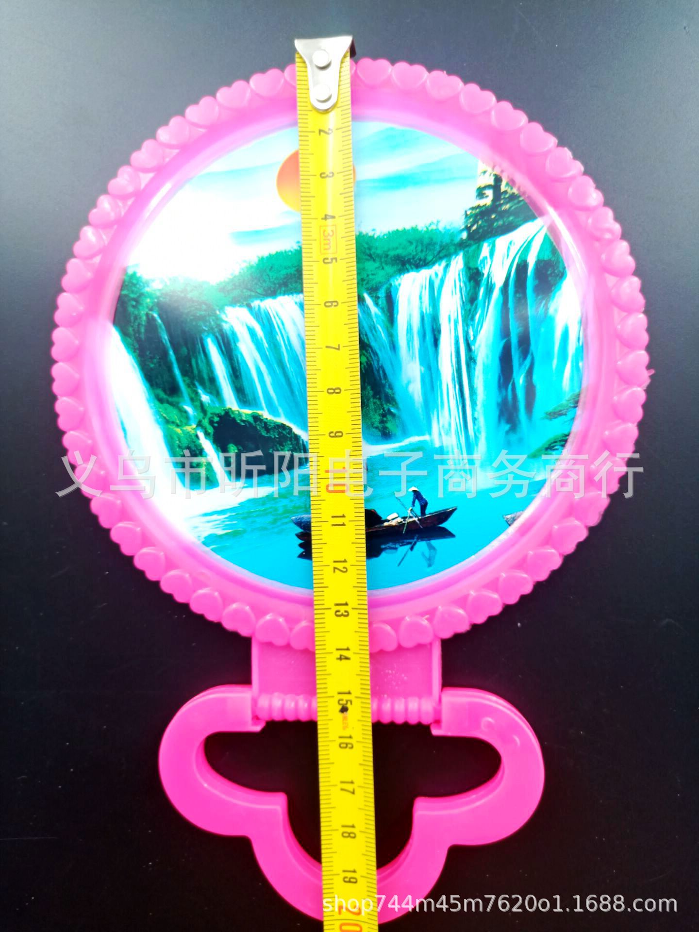 Old-fashioned plastic round mirror 191 round dressing mirror countertop round mirror wall-mounted table mirror foldable portable hanging mirror Application Scenario