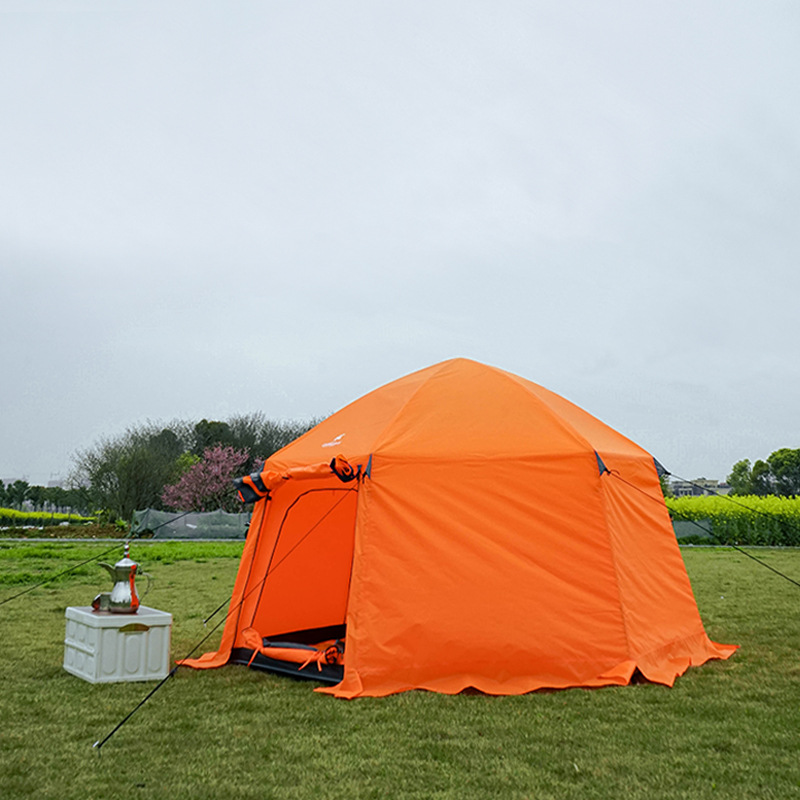 Xanoduji outdoor automatic quick-opening double-layer tent camping thickened rainproof and sun-proof park beach double tent Application Scenario
