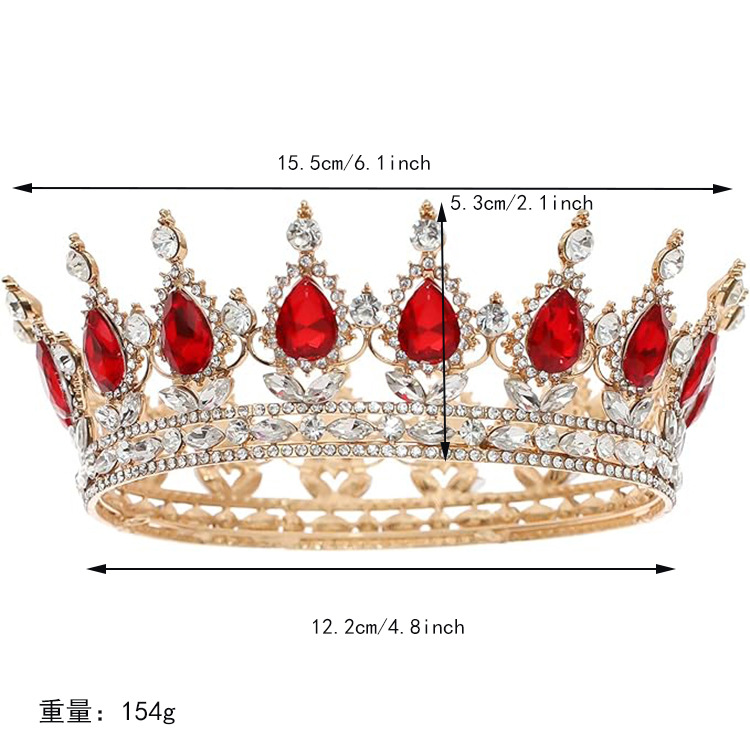 European-style cross-border crown headwear with a high-end Baroque crown for brides, wedding dress accessories, birthday and coming-of-age ceremony crowns Application Scenario