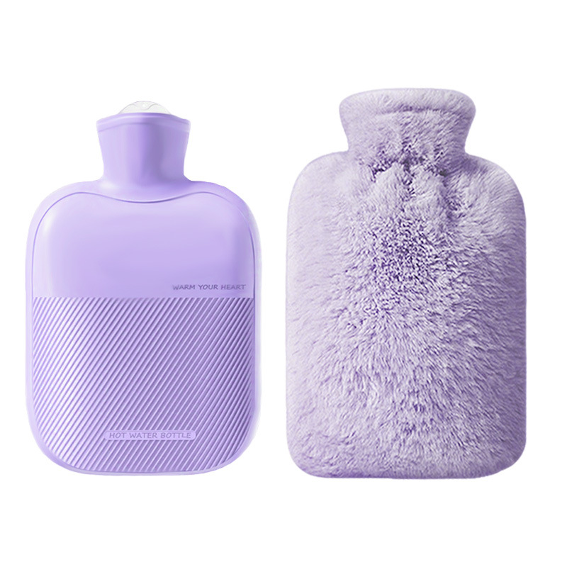 Water-filled hot water bag, thickened hot water bag, explosion-proof hot compress, warm hands, warm bed, warm feet, girls' period, warm baby, soup for the old woman Item Picture