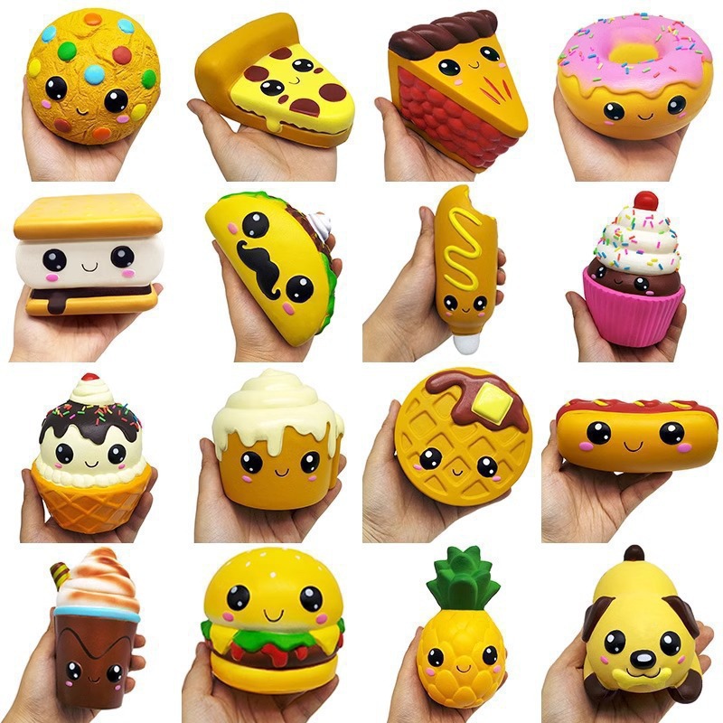 squishy Slow Rebound PU foam toy simulation sandwich cookie food model display prop, stress-relieving and educational