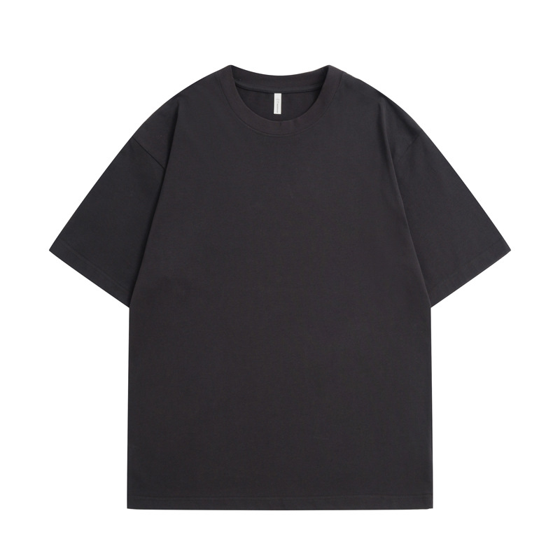40-count double yarn 300G heavy-duty short-sleeved pure cotton loose plus-size men's and women's Akamiji oversized trendy brand T-shirt Item Picture
