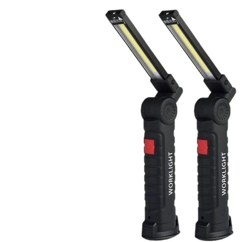 led work light, folding and charging cob multi-functional magnet tent light, outdoor flashlight, car inspection light, repair