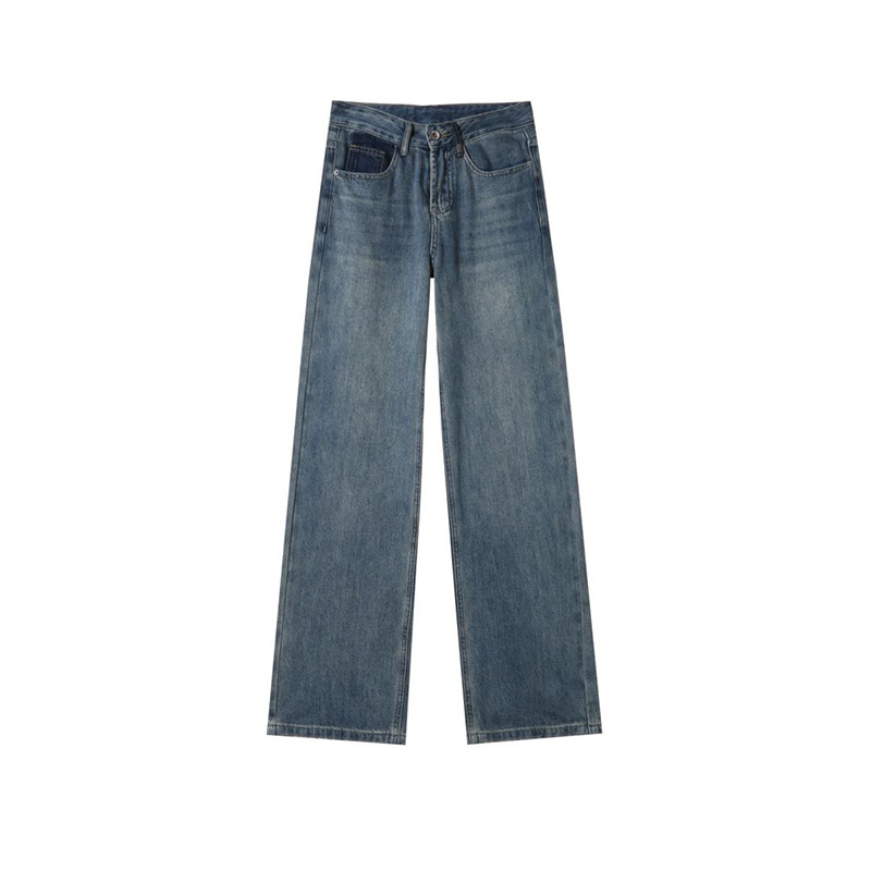 Custom-made off-white jeans for women in the autumn of 2024 are a bestseller. They are high-waisted, slimming, and narrow straight-leg pants Item Picture