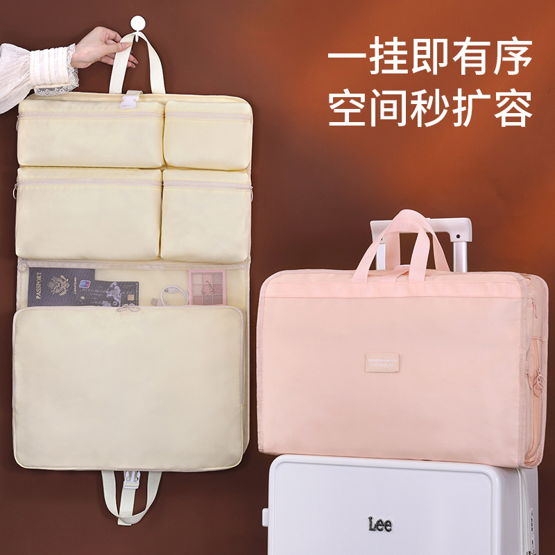 收纳包/布面壓縮收納袋/收纳袋/购物袋尼龙/数据线整理袋产品图
