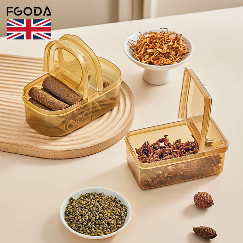 香料收纳盒干辣椒调料盒密封花椒佐料大料厨房八角桂皮家用分装盒收纳盒