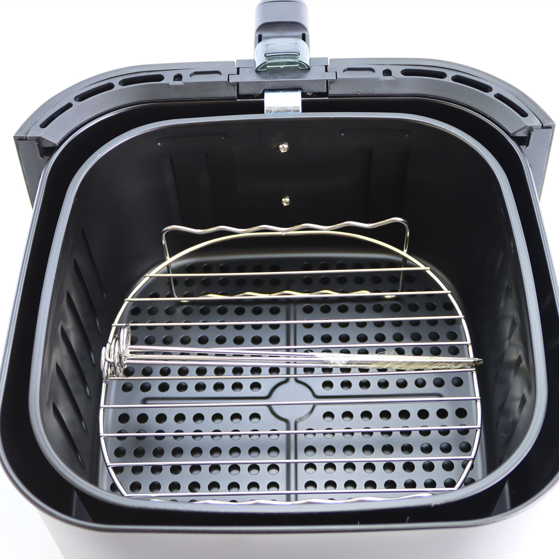 Export 3000W high-power air fryer 8L large-capacity smart household stainless steel electric fryer Z209 details Picture