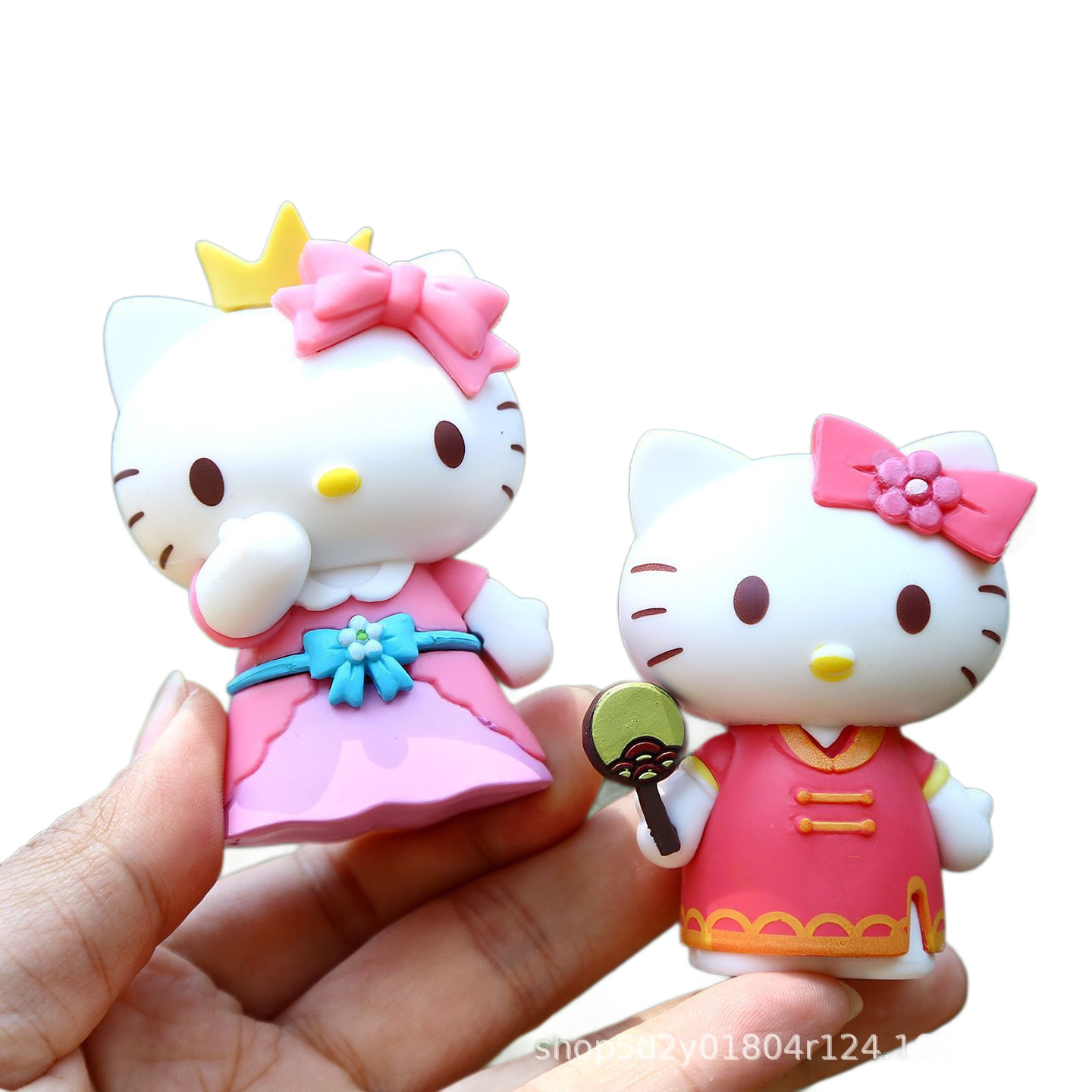 换装日记KT系列手办可爱公仔三丽鸥家族kt猫扭蛋玩具摆件批发白底实物图