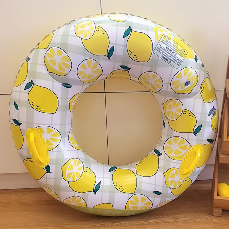 Thickened double airbag swimming rings with handles, adult enlarged swimming rings, men's and women's inflatable float paddles, adult armpit rings wholesale Specification image