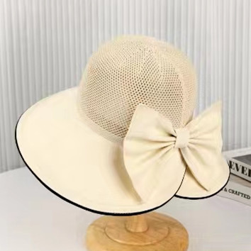 Cool, sun-protective and beautiful for outings, large brim sun-protective bow, women's summer outdoor sun protection and UV protection fisherman's hat Application Scenario