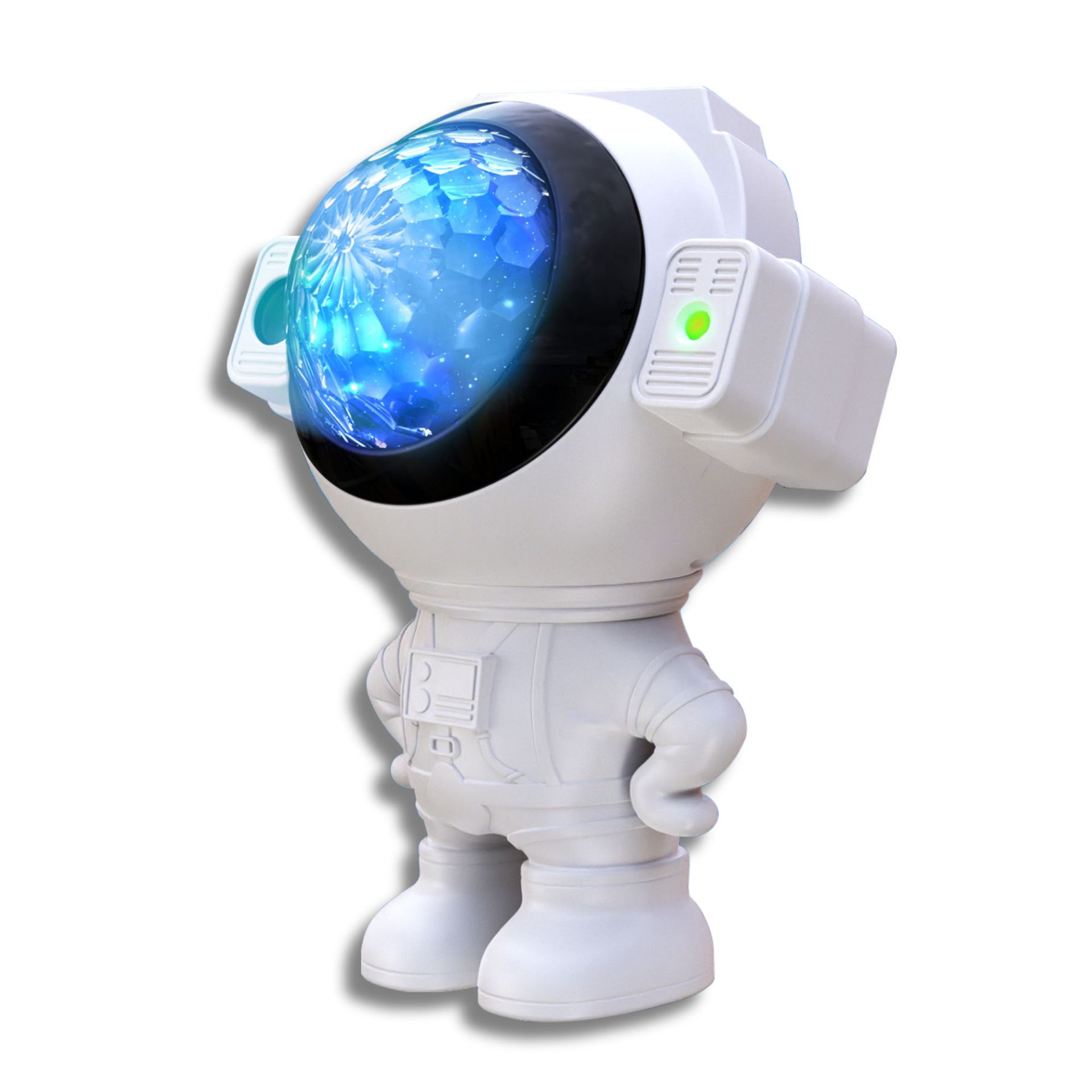 Crossover space man dinámico estrella luz de proyección dormitorio cumpleaños astronauta estrella luz bluetooth atmósfera pequeña luz de la noche Item Picture