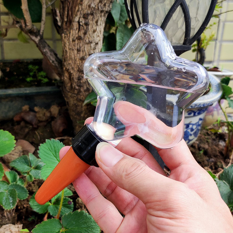 Star-shaped automatic watering device, household lazy person's flower watering seepage device, potted plant drip irrigation irrigation drip irrigation seepage device details Picture