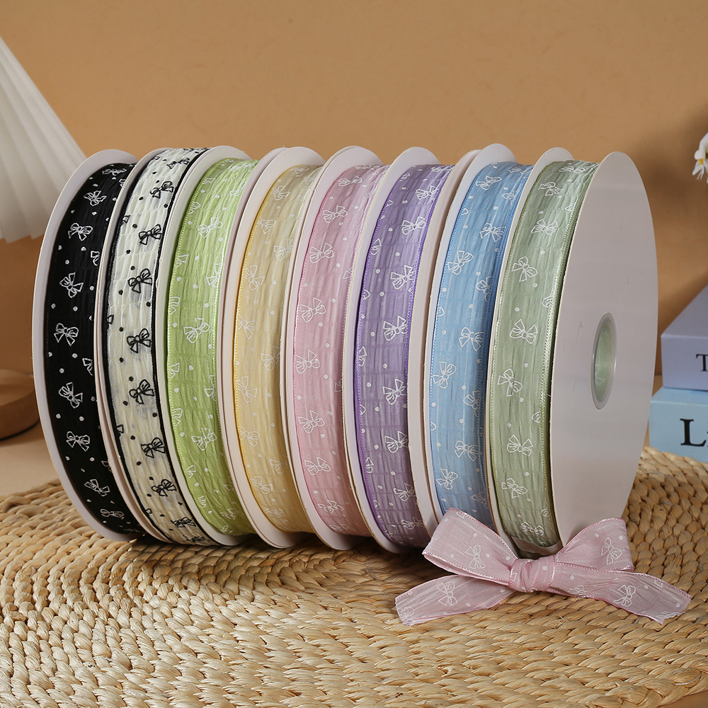 2.6-4.8cm Bow, pleated, children's diy hair accessories, shoes, hats, flowers, gifts, bouquets, decorations, ribbons