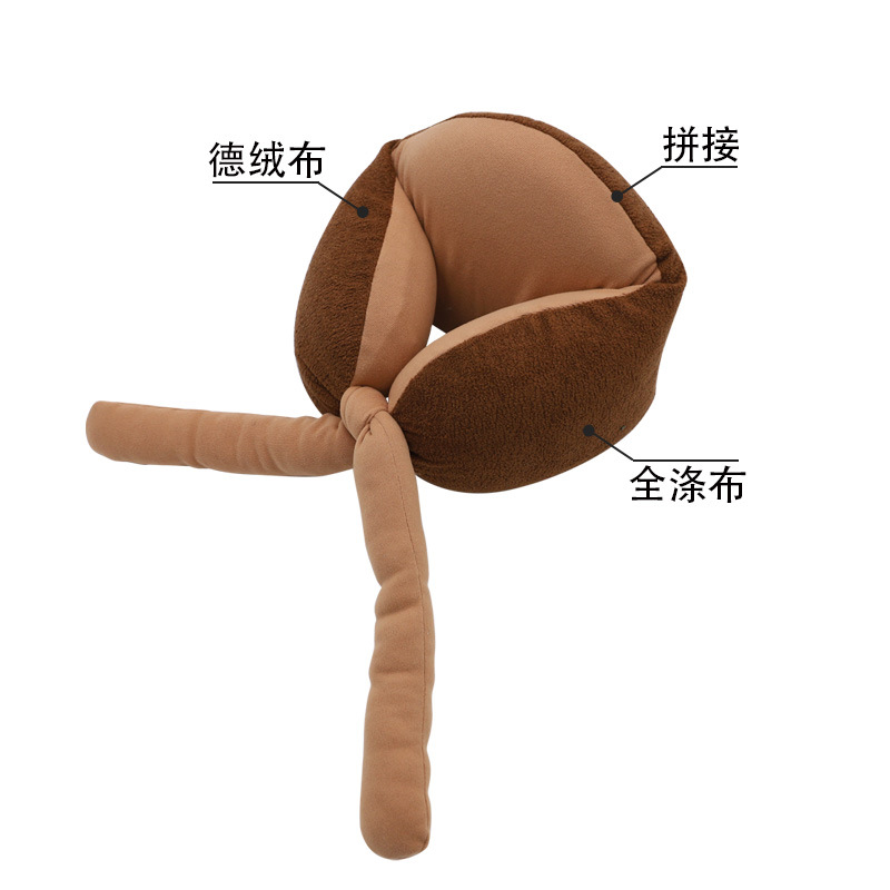 Order memory foam and high full polyester fabric memory foam U-shaped pillow, Kanglewu simple neck pillow, car neck order details Picture