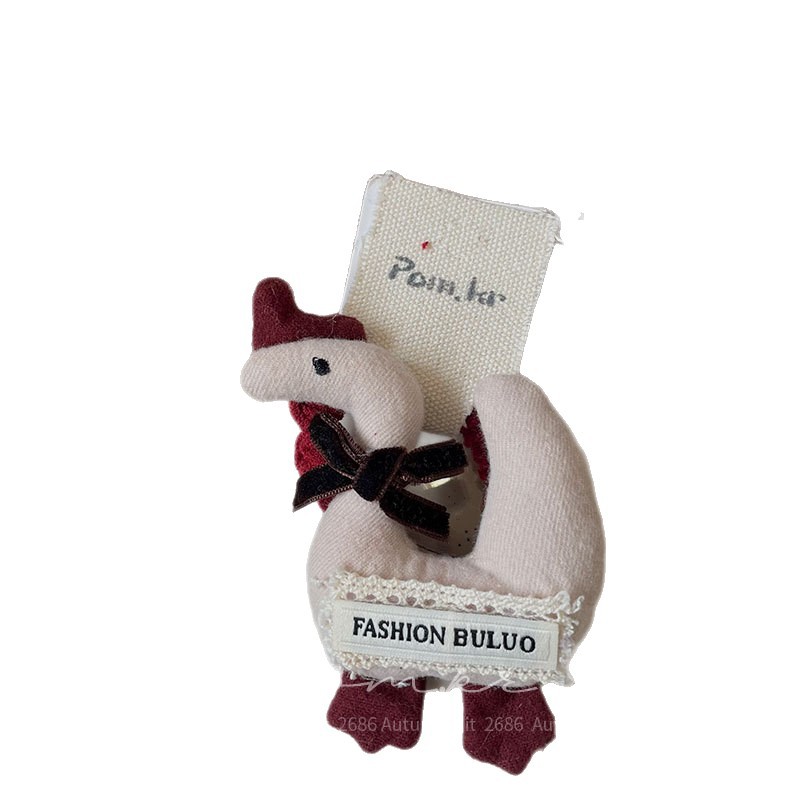 Nueva versión coreano tela hecho a mano cartoon hair loop rojo atado niños oso de alta elasticidad cola de caballo cuerda de cabeza bola hair loop rojo atado peluche moe chunky hair loop conejo oso amor forma bola de pelo decoración chica todos los días adorable tocados Item Picture