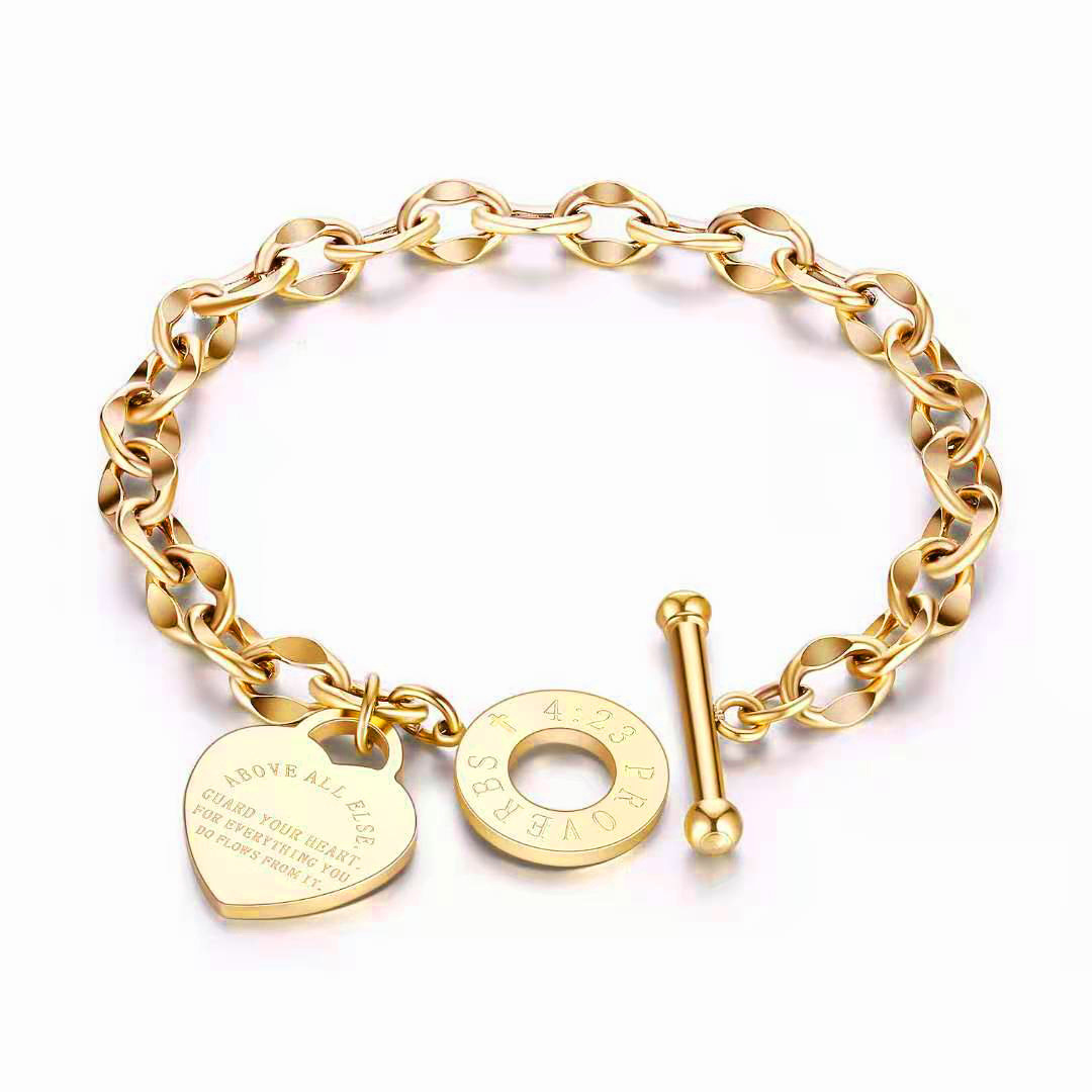 Reviewing the cross-border supply from Europe and America, we offer personalized and versatile stainless steel jewelry, OT clasps, and popular titanium steel bracelets full figure