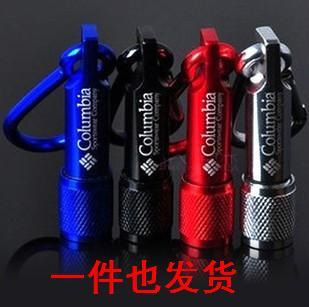 迷你强光LED小手电筒 登山扣 钥匙扣带电池夜市地摊批发