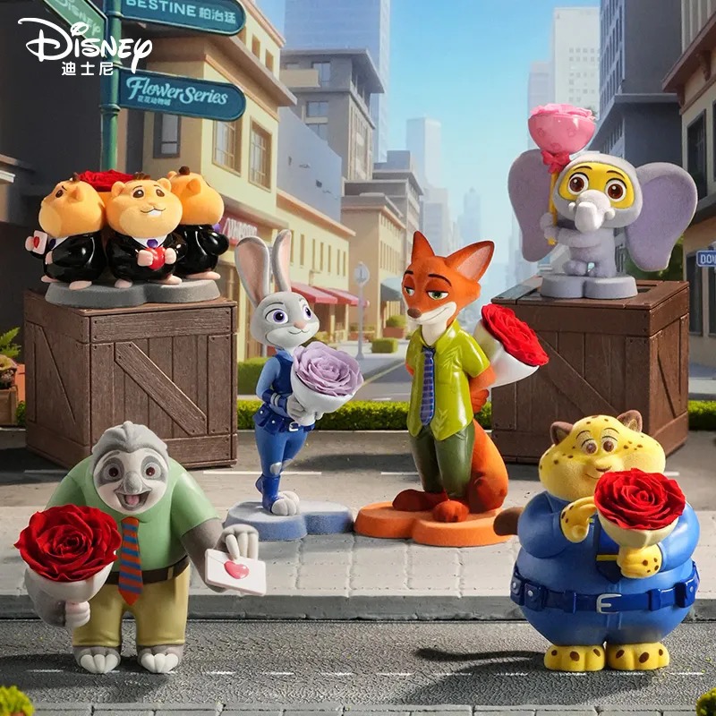 Wholesale of genuine Disney Zootopia series blind boxes, trendy toys, figurines, cute dolls, tabletop ornaments and gifts