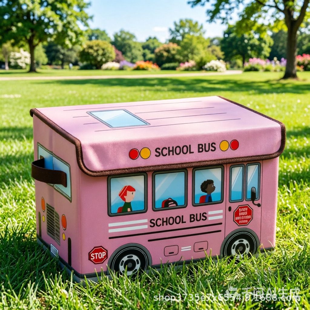 Children's cartoon storage box, waterproof car folding storage box, multi-functional clothing and daily necessities storage box organization details Picture