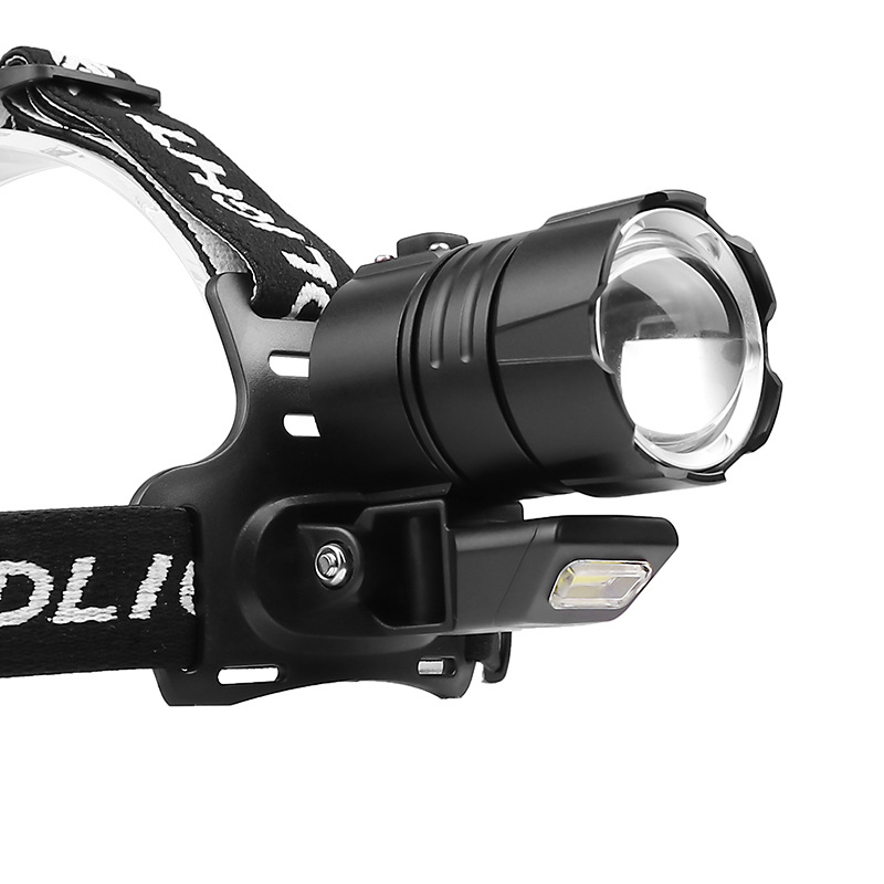 Cross-border nuevo XHP90 luz ligera fuerte XHP90+COB oblicuo 45° al aire libre pesca faro USB luz ligera fuerte Application Scenario