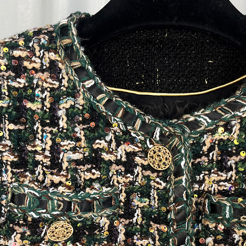 French fashion brand heavy sequined, high-end design sense, chanel-style coat 220367 details Picture