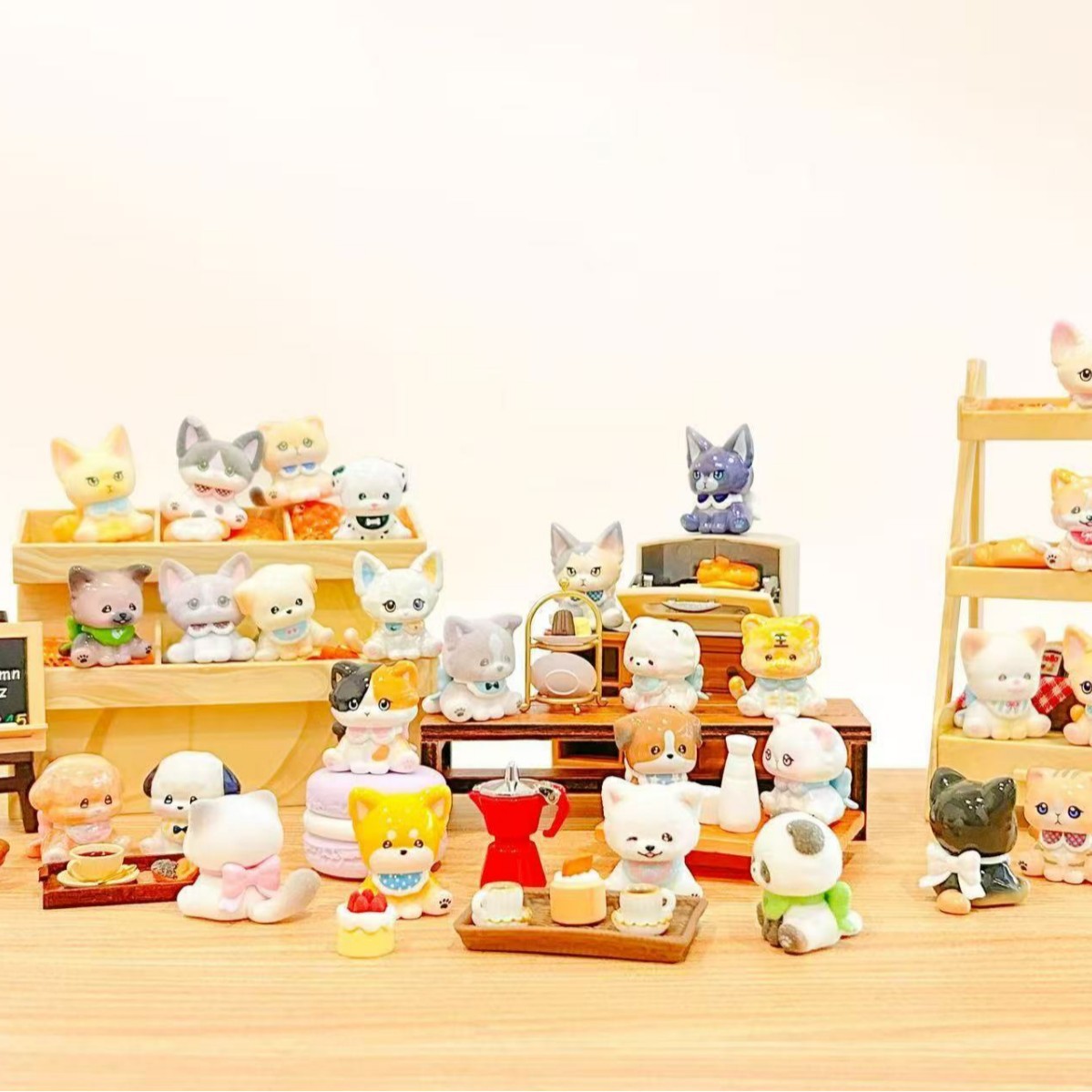 正版豆豆狗和它的朋友们（带编码）系列萌粒盲盒手办可爱摆件