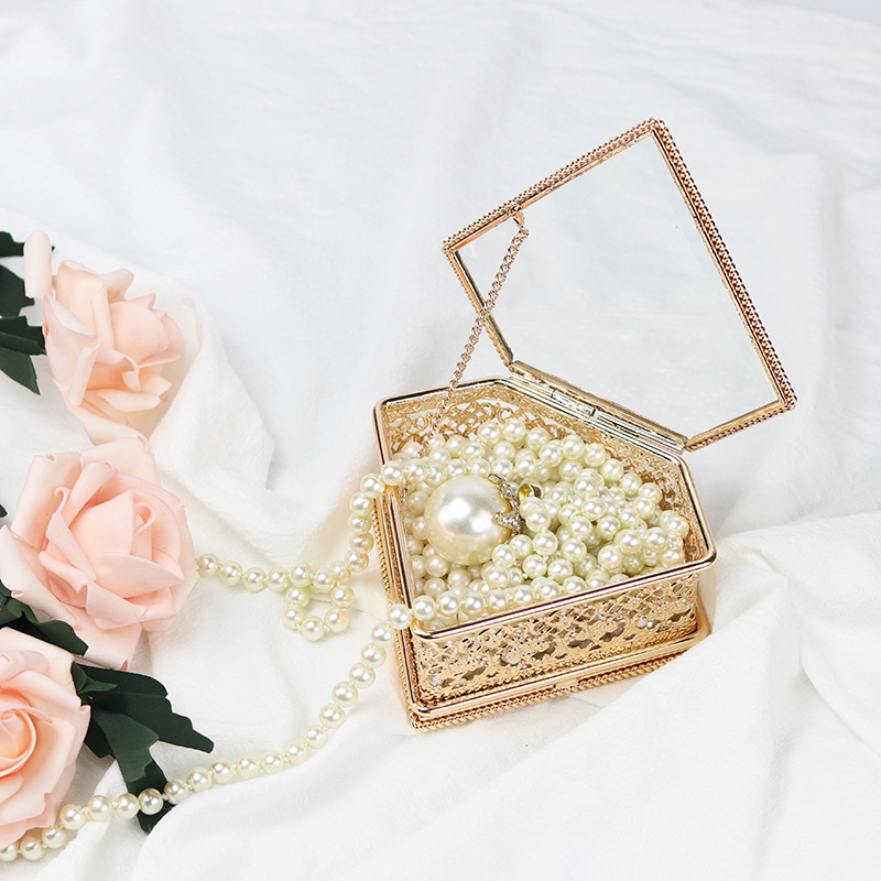 Wholesale of brass glass bottles, lucky star storage boxes, wishing heart jars, gift jewelry boxes, wishing bottles details Picture