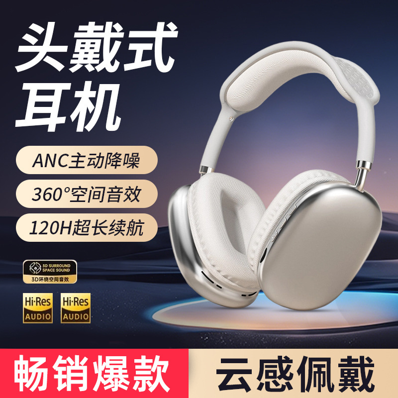 Wireless over-ear Bluetooth headphones 2026 new model, long battery life, no pain for long wear, manufacturer's stock