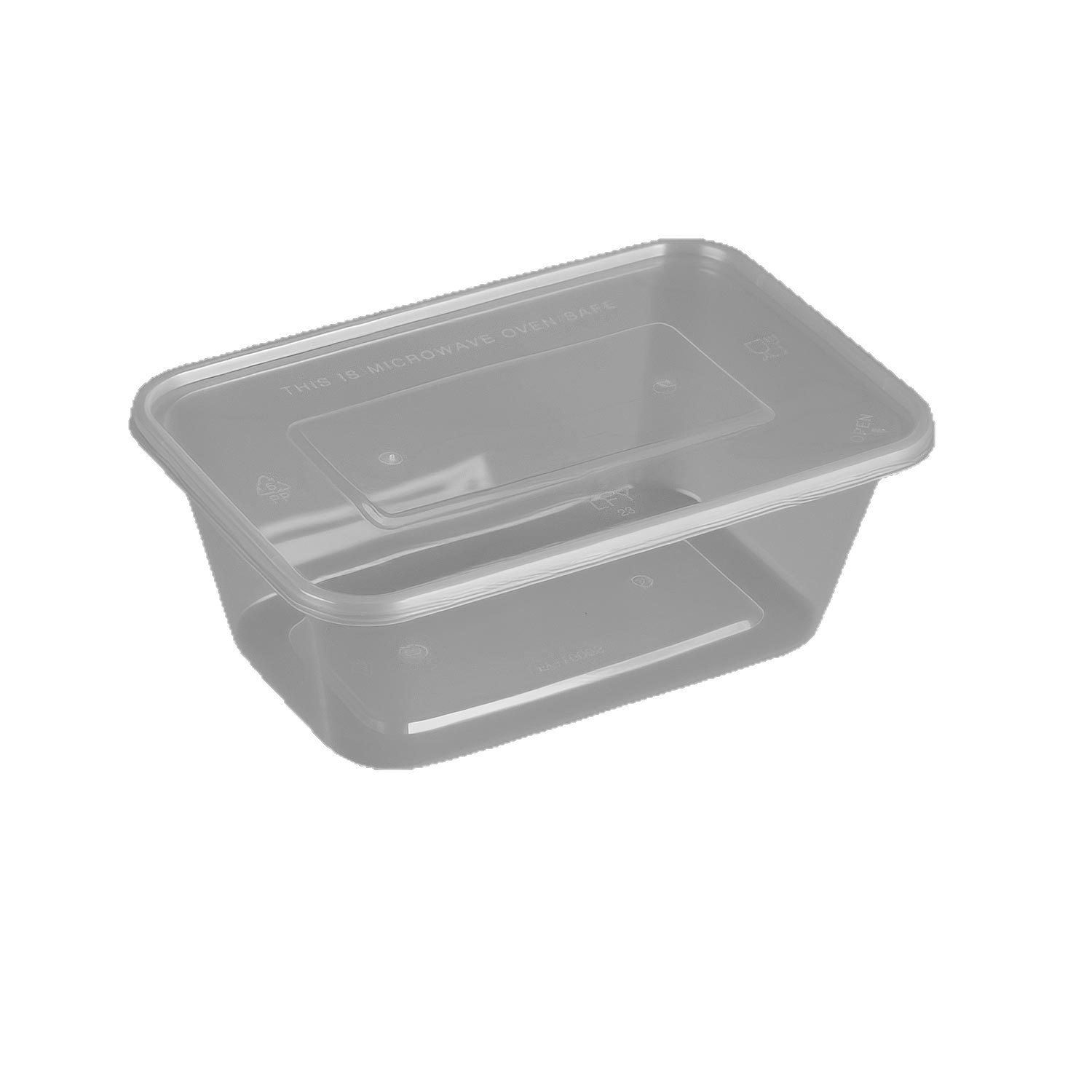 一次性餐具/一次性打包盒饭/打包盒/外卖盒塑料/吸塑盒塑料白底实物图