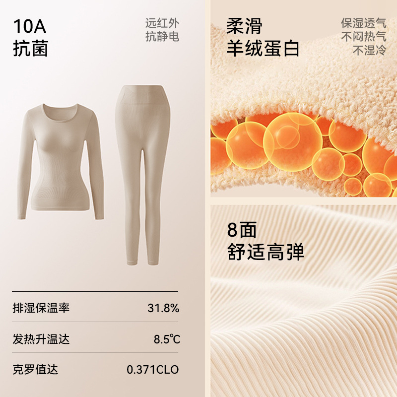 保暖套装实物图