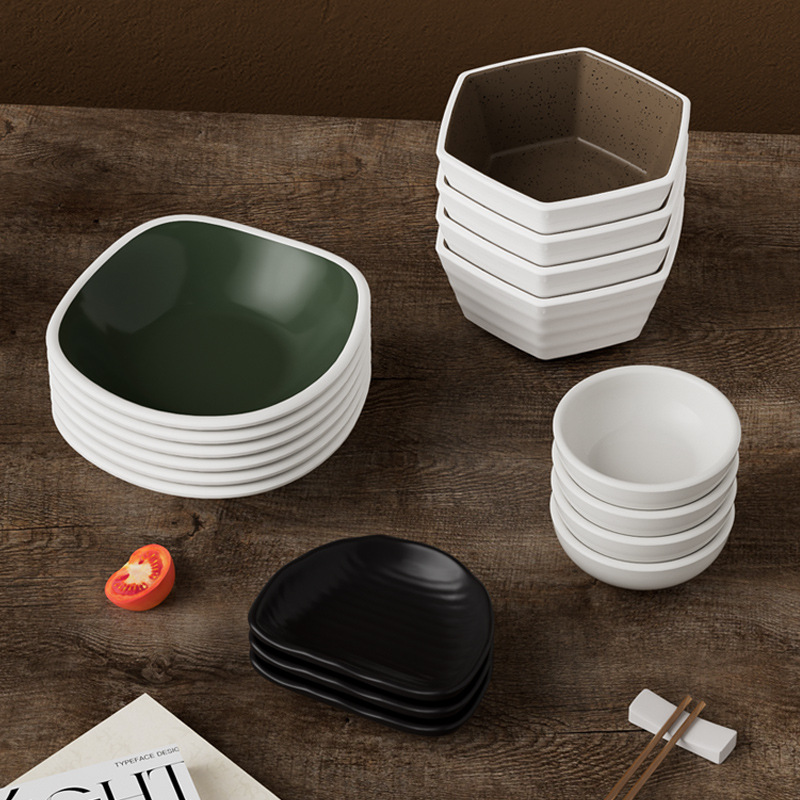 Melamine Japanese noodle shop small fruit plate, commercial ktv bar snack plate, hot pot barbecue, self-service cold dish, side dish bowl Specification image