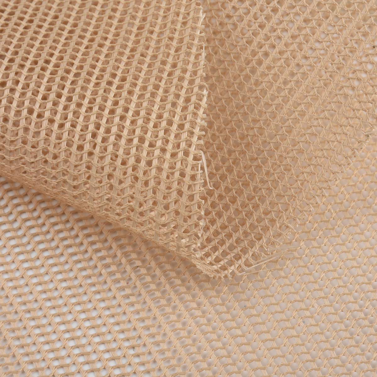 Wholesale of 012-6 polyester thickened cap mesh fabric for luggage, shoes, handbags, baseball caps and breathable mesh fabric details Picture